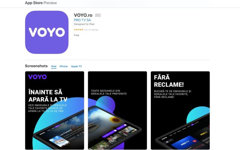 Voyo România: preț abonament Voyo, program, conținut și beneficii 6 Pot instala Voyo România pe Apple?
