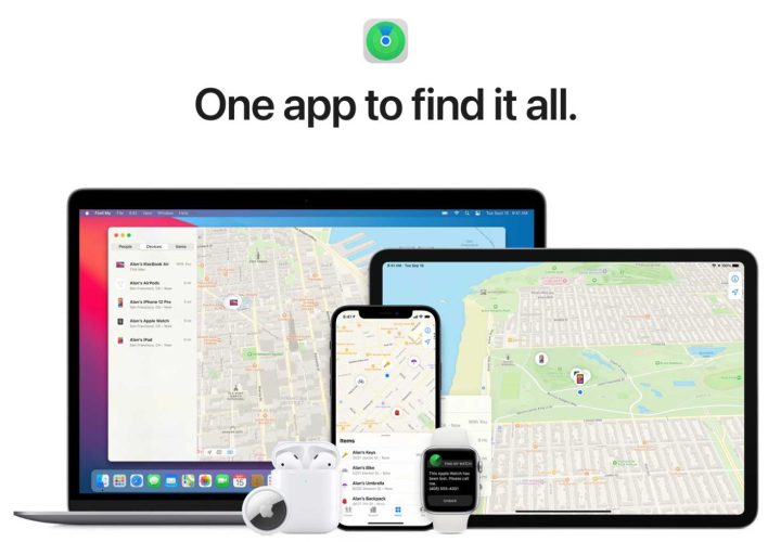 Apple Find My iPhone, aplicație multiplatformă
