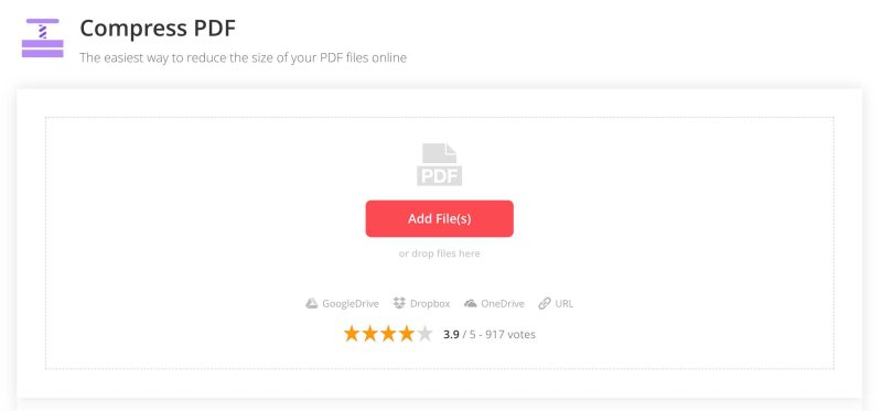 Comprimare PDF. Top cele mai bune instrumente de comprimare PDF 5 EasePDF PDF Compressor este un instrument de compresie PDF ușor de folosit