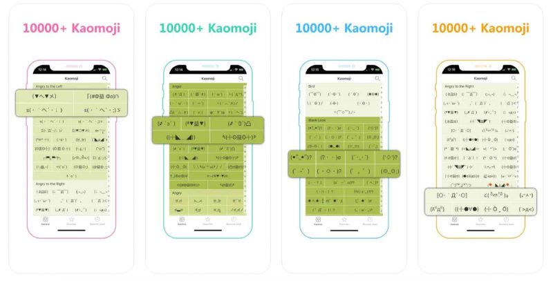 Kaomoji, emoticoane japoneze