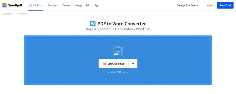 Smallpdf, aplicație creată în anul 2013