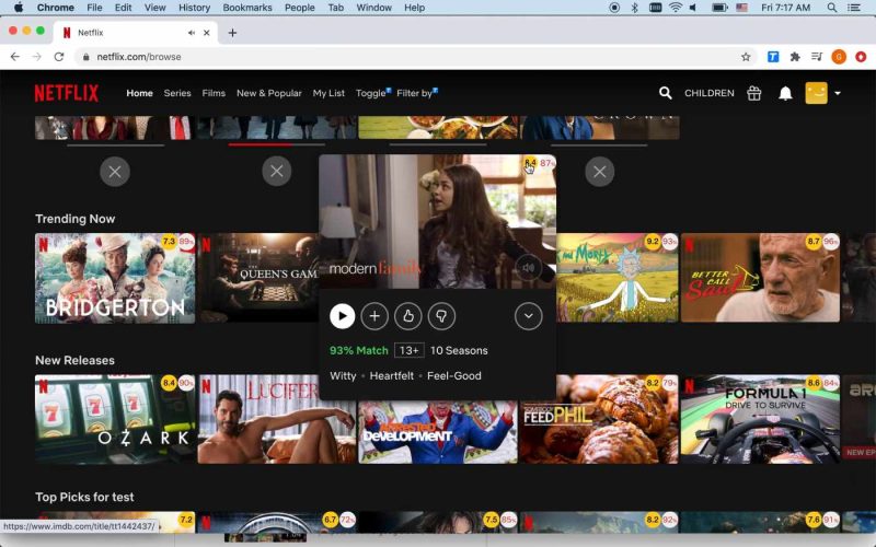 5 funcții ascunse Netflix pe care ar trebui să le încerci 4 Trim: IMDB Ratings on Netflix