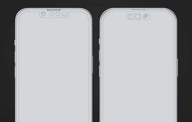 Noul iPhone 14: preț, data lansării, design, specificații și alte detalii 1 Design frontal. noul iPhone 14 în stânga și noul iPhone 14 Pro în dreapta