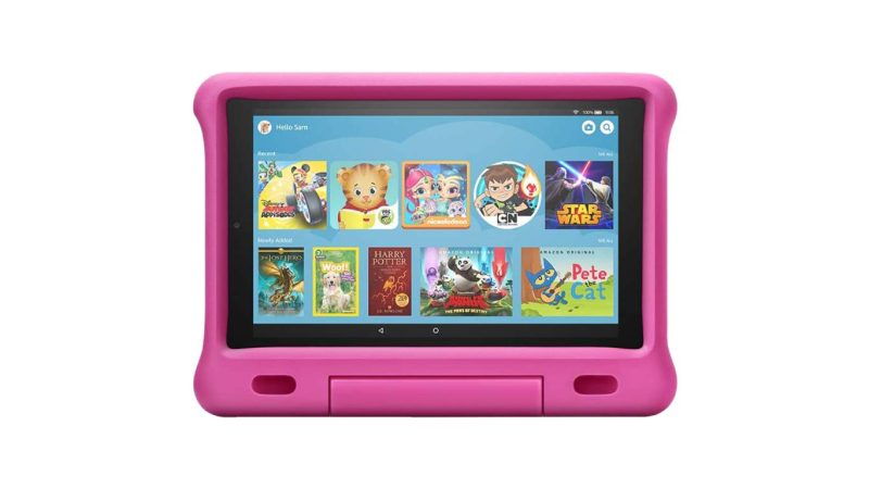 Cele mai bune tablete pentru copii – Top 6 modele și criterii de luat în considerare 2 Amazon Fire HD 10 Kids cu husă rezistentă la lovituri pe culoare roz