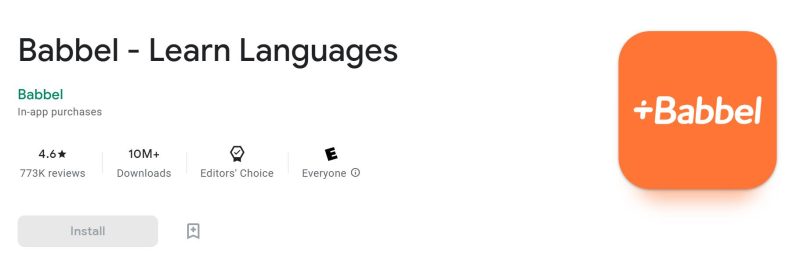 Aplicația Babbel pentru învățare de limbi străine