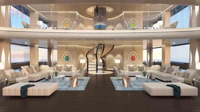 Imagine interiorul yacht-ului
