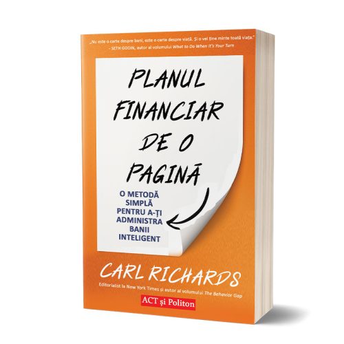 Top 30 cărți educație financiară. Listă cu 30 cărți de educație financiară pe care trebuie să le citești 30 Planul financiar de o pagină (Carl Richards)