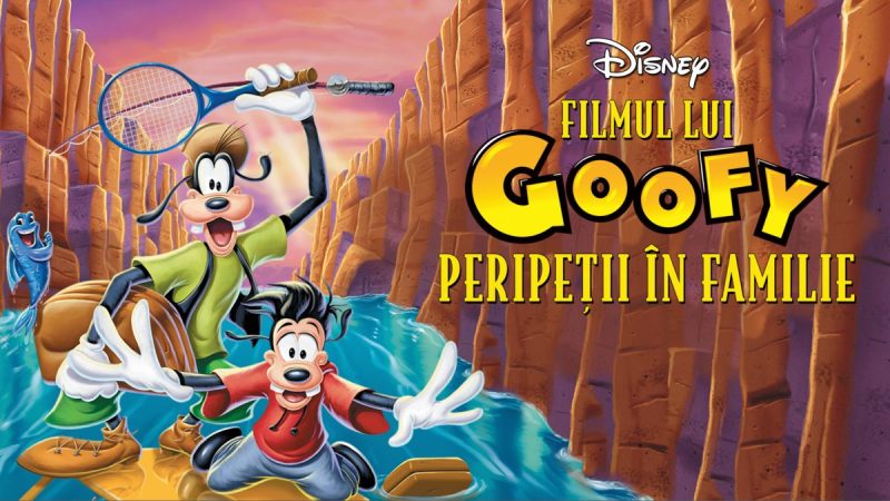 Top 20 desene animate Disney Plus. Listă cu desene animate Disney, sub formă de filme, pe care ți le recomandăm 2 Poster Filmul lui Goofy: Peripeții în familie