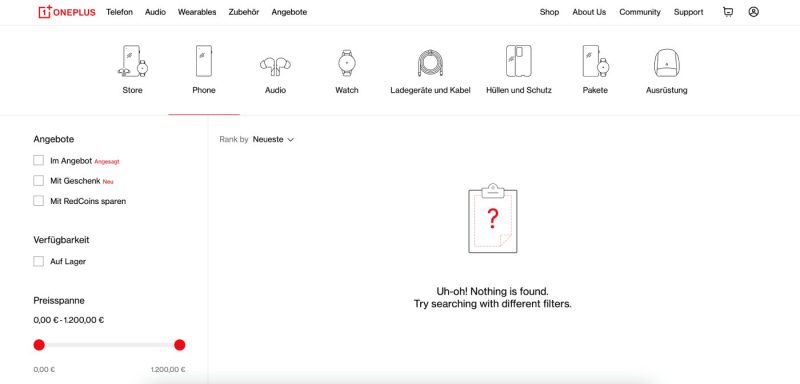 Telefoanele au devenit indisponibile pe site-ul OnePlus din Germania