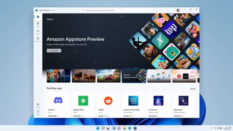 Windows 11 va fi optimizat pentru jocuri Android