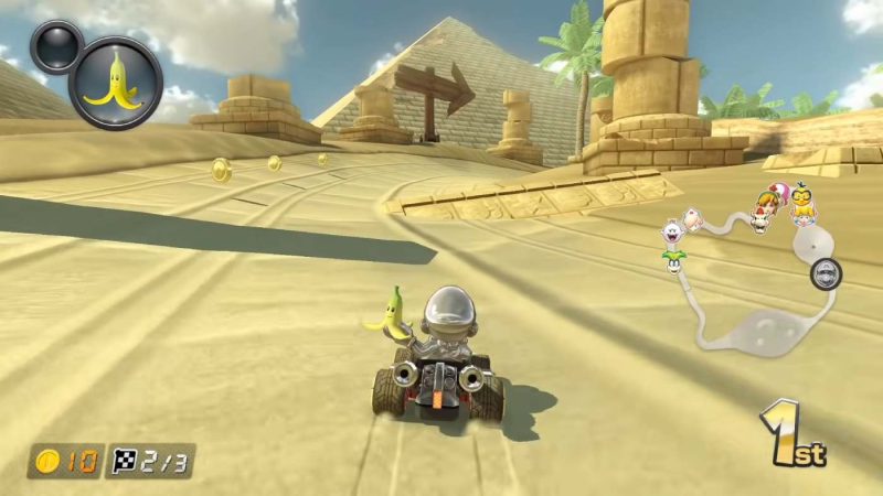 Mario Kart 8 Deluxe este perfect pentru a fi jucat pe Switch