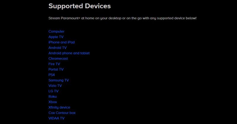 Dispozitive Compatibile Paramount Plus România