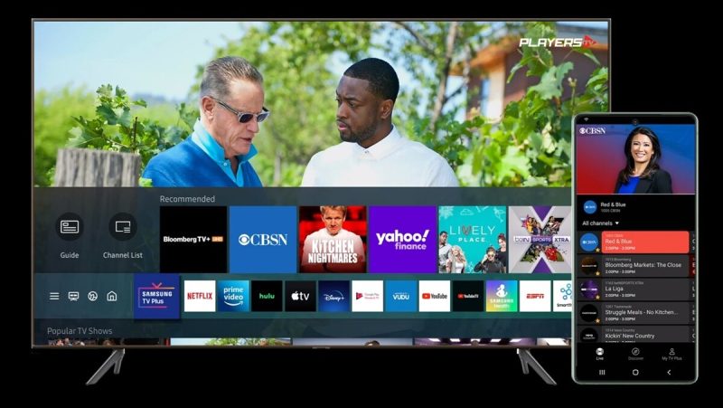 Foto Samsung TV Plus, TV și mobil