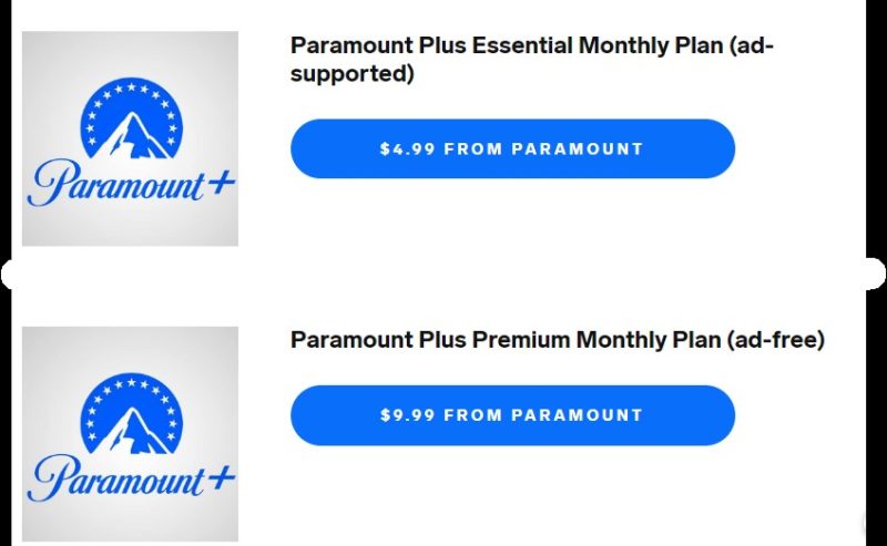 Prețuri Paramount Plus România