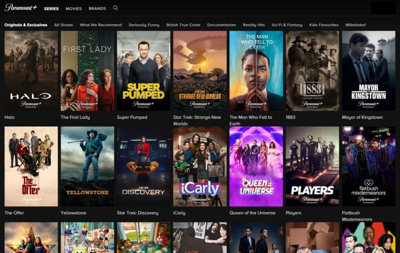 Serii disponibile Paramount Plus România