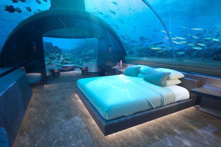 Dormitor matrimonial scufundat din Muraka, Maldive