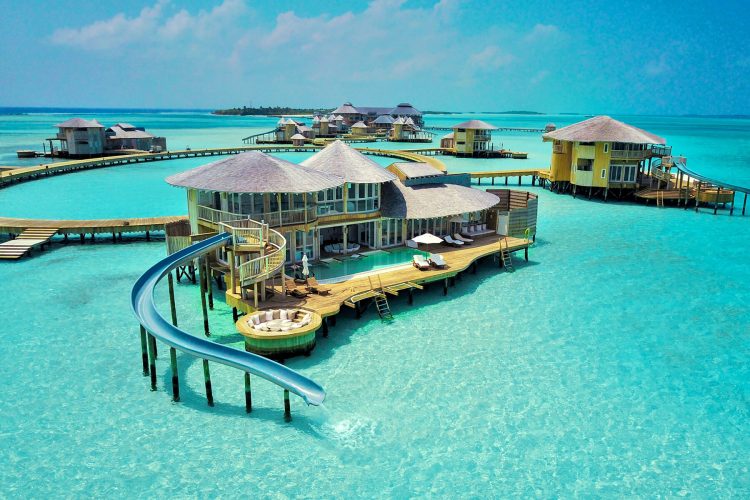 Fotografie panoramică, Bungalou din Maldive