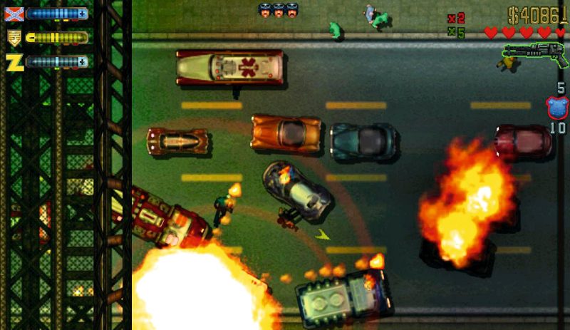 Grand Theft Auto. Dezvoltare, istoria francizei de jocuri și evoluție 1 Foto Gameplay Grand Theft Auto 2