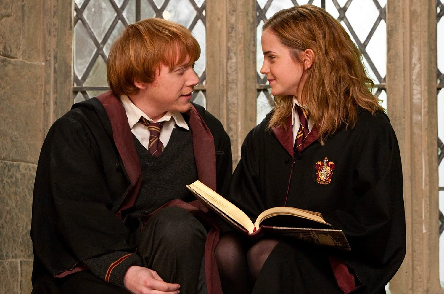 Ron și Hermino din Harry Potter.
