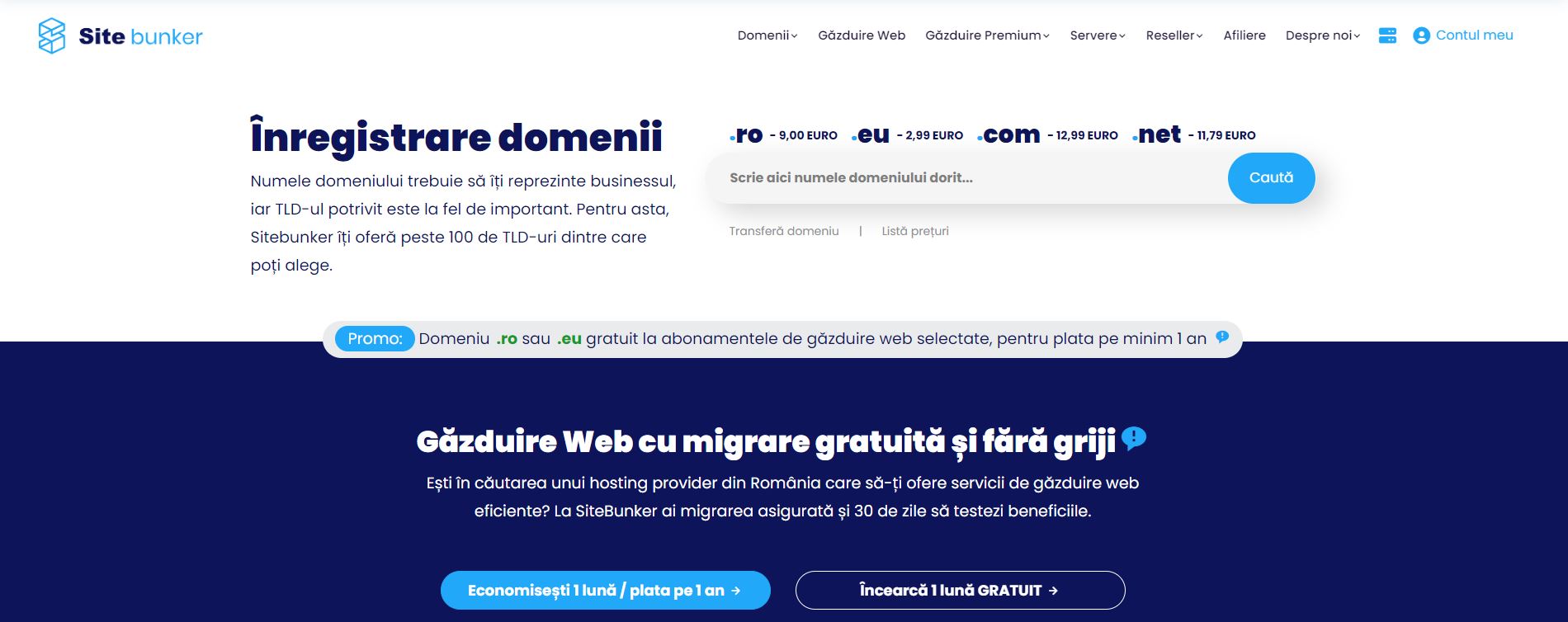 Pagina de acasă SiteBunker